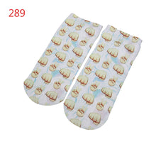 3D socks Harajuku Style Print women Socks Casual Low Cut Ankle Socks emoji print socks EF8