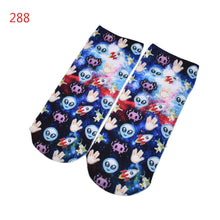 3D socks Harajuku Style Print women Socks Casual Low Cut Ankle Socks emoji print socks EF8