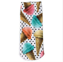 5 Styles 3D Multi Pattern Printed Low Cut Women Ankle Socks Femal Women Accessories EF8