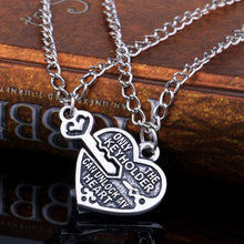 Best Friends Necklaces Key Heart Pendant Chain Necklaces Friendship EF8