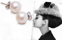 Dia 8mm Imitation pearl earring Trendy Cute Charm Pearl Statement Ball Stud earrings for women EF8