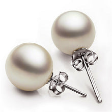 Dia 8mm Imitation pearl earring Trendy Cute Charm Pearl Statement Ball Stud earrings for women EF8