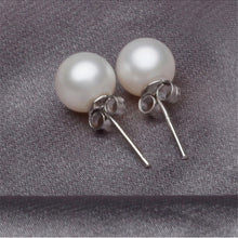 Dia 8mm Imitation pearl earring Trendy Cute Charm Pearl Statement Ball Stud earrings for women EF8