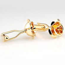Red Purple Blue Silver Gold Green Rose Flower Cufflink Cuff Link EF8