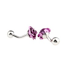 Red Purple Blue Silver Gold Green Rose Flower Cufflink Cuff Link EF8