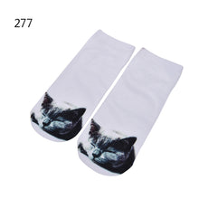 Girls 3D Print Animal Cat Dog P a Women Socks Casual Cartoon Socks Low Cut Ankle Socks 10 Pattern EF8