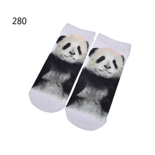Girls 3D Print Animal Cat Dog P a Women Socks Casual Cartoon Socks Low Cut Ankle Socks 10 Pattern EF8
