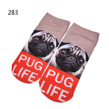 Girls 3D Print Animal Cat Dog P a Women Socks Casual Cartoon Socks Low Cut Ankle Socks 10 Pattern EF8
