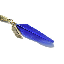 Leaf Feather Drop Earrings Vintage Crystal Bronze Leaf Long Earrings EF8