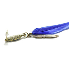 Leaf Feather Drop Earrings Vintage Crystal Bronze Leaf Long Earrings EF8
