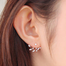 Leaf Stud Earring For Women Gold Sliver Women Earings Jewelry EF8