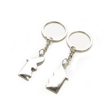 Key Chains Romantic House Keychain Personalized Souvenirs Lanyard Keyring Valentine's Day Love Key Fob Gift EF8