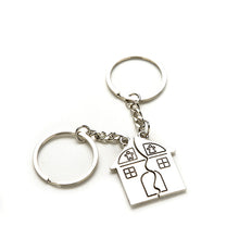 Key Chains Romantic House Keychain Personalized Souvenirs Lanyard Keyring Valentine's Day Love Key Fob Gift EF8