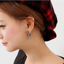 Punk Cool Retro 3D Revolver Shape Earring Bullet Gun Shape Ear Stud Earrings Earlets EF8