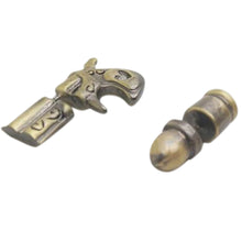 Punk Cool Retro 3D Revolver Shape Earring Bullet Gun Shape Ear Stud Earrings Earlets EF8