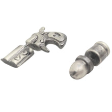 Punk Cool Retro 3D Revolver Shape Earring Bullet Gun Shape Ear Stud Earrings Earlets EF8