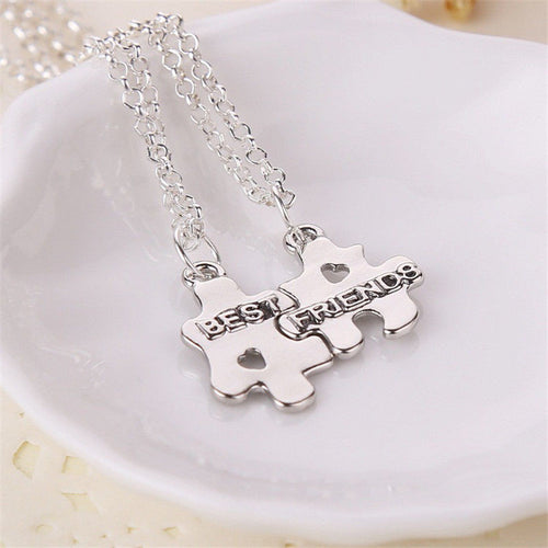 Set Vintage Best Friend Splice Pendant Necklace Party Jewelry Gift Wedding Alloy Women Men Necklace EF8