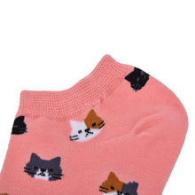 s Women Funny Socks Casual Boat Low Cut Style C y Color Funny Cute Cats Faces Short Ankle Socks Crew  EF8