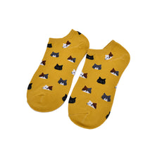 s Women Funny Socks Casual Boat Low Cut Style C y Color Funny Cute Cats Faces Short Ankle Socks Crew  EF8