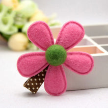 Headwear Girl Hairclip Mini Cloth Flower Hair Clip Children Hairpins DIY Baby Girl Accessories 5 Colors EF8