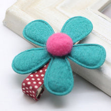 Headwear Girl Hairclip Mini Cloth Flower Hair Clip Children Hairpins DIY Baby Girl Accessories 5 Colors EF8
