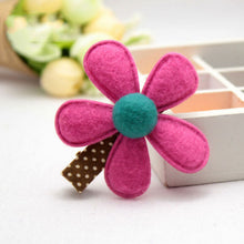 Headwear Girl Hairclip Mini Cloth Flower Hair Clip Children Hairpins DIY Baby Girl Accessories 5 Colors EF8