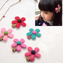 Headwear Girl Hairclip Mini Cloth Flower Hair Clip Children Hairpins DIY Baby Girl Accessories 5 Colors EF8