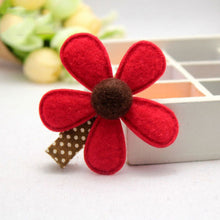 Headwear Girl Hairclip Mini Cloth Flower Hair Clip Children Hairpins DIY Baby Girl Accessories 5 Colors EF8