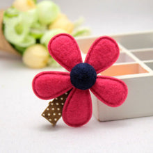 Headwear Girl Hairclip Mini Cloth Flower Hair Clip Children Hairpins DIY Baby Girl Accessories 5 Colors EF8