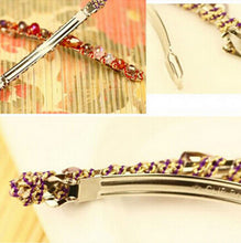Headwear Hair Clips Women Girls Korean Crystal Rhinestone Barrette Hairpin Hair Accessory  EF8