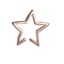 s Punk Ear Cuff Wrap Five Pointed Star Clip On Earring Non Piercing EF8