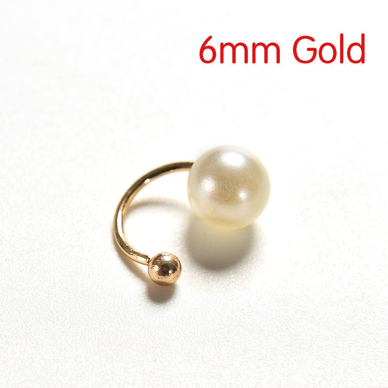 s Sweet Exquisite Double Imitation Peals Ear Cuffs Ear Clamp Ear Clip Earrings for Women Girls Bijoux Gifts EF8