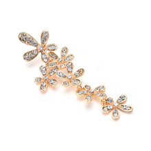 jewelry drop snowflake earring Full crystal stone dangle earring long drop earrings for women EF8