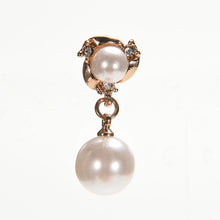 imitation pearl earrings women double created simulated pearl ear stud earrings for women  EF8