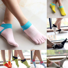 s Women Men Five Finger Boat Socks Toe Socks Cotton Absorb Sweat Deodorant Five Finger Casual Socks EF8