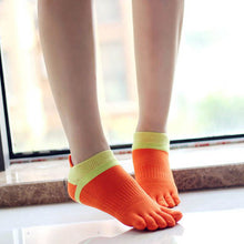 s Women Men Five Finger Boat Socks Toe Socks Cotton Absorb Sweat Deodorant Five Finger Casual Socks EF8