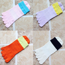 s Women Men Five Finger Boat Socks Toe Socks Cotton Absorb Sweat Deodorant Five Finger Casual Socks EF8