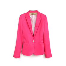 Casual Slim Solid Women Suit Blazer Women C y Color Jacket Coat Single Button Work Suit Outwear With Lining Vogue EF8