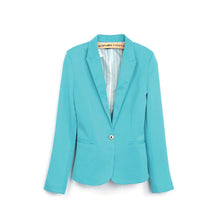Casual Slim Solid Women Suit Blazer Women C y Color Jacket Coat Single Button Work Suit Outwear With Lining Vogue EF8