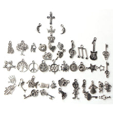 100Pcs Tibetan Silver Mix Charm Pendants Jewelry EF8
