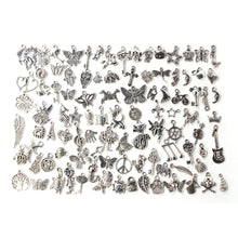 100Pcs Tibetan Silver Mix Charm Pendants Jewelry EF8