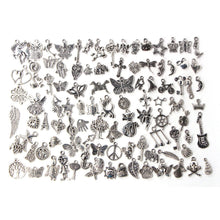 100Pcs Tibetan Silver Mix Charm Pendants Jewelry EF8