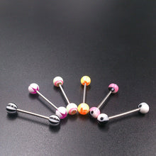 10PCS Mixed Tounge Nipple Ear Rings Bars Barbell Body Piercing Jewelry EF8