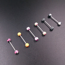 10PCS Mixed Tounge Nipple Ear Rings Bars Barbell Body Piercing Jewelry EF8