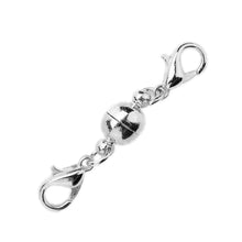 10PCS Silver Gold Plated Strong Paved Magnetic Clasps Jewelry Findings Magnetic Clasps Lobster Clasps for Necklace   Bracelets EF8