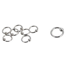 10PCS Stainless Steel Curved Eyebrow Nose Lip Earrings Nipple Piercings Punk Body Piercing  EF8