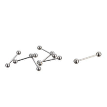 10PCS Stainless Steel Curved Eyebrow Nose Lip Earrings Nipple Piercings Punk Body Piercing  EF8