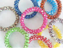 10Pcs women Girl Hairb  Headb  Telephone Cord Elastic Ponytail Holders Hair Ring Scrunchies For Girl Rubber B  Tie EF8