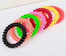 10Pcs women headdress head flower hair accessories hair ring hair rope c y-colored telephone wire EF8