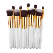 10pc Makeup Brushes Set Pro Powder Blush Foundation Eyeshadow Eyeliner Lip Colorful Cosmetic Brush Kit Beauty Tool EF8